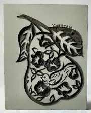 GRUMBACHER Linoleum Block 4" x 5" Partridge in a Pear Tree Matheny NWOT