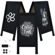 40" x 20" Chalkboard with Chalk and Eraser - Black - 4pk by Sunnydaze