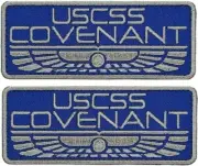 USCSS Covenant Alien Movie Crew Embroidered Patch || 2PC Hook Backing 4"x1.5"