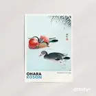 Mandarin Ducks and Snow by Ohara Koson · 1930 · Gallery Giclée Wall Art Print