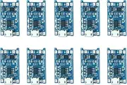 DIGISHUO 10Pcs 5V 1A 18650 Lithium Battery Charging Board | TP4056 Lithium Battery Charging Board | Micro USB Charge Module |with Dual Protection Functions (Micro USB Port)