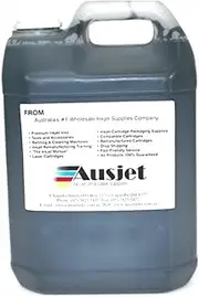 AUSJET Printing Ausjet C1000 Sensient Black Ink 5 Litre, Black, 1 (20-C1000-e)