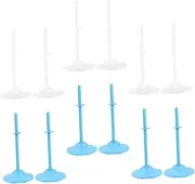 Abaodam 24pcs Doll Standing Clip Doll Clothes Girl Doll Accessory Stand Stands Hangers Holder People Mini Interactive Doll Plush Babies Little Brands Monster Doll Brackets Plastic