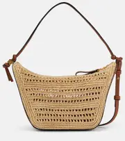 [Loewe] Loewe Hammock Mini raffia shoulder bag One Size beige
