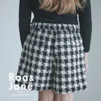 在飛比找蝦皮購物優惠-【預+現】韓國專櫃 Roa&Jane 經典黑白格小香風褲裙 