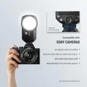 NEEWER Z2-S TTL Round Head Flash Speedlite for Sony A9 II/ A7/A7C II/A6700 A6600