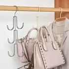 Metal Hook Handbag Storage Hanger Multi-Layer Closet Rack for Scarves