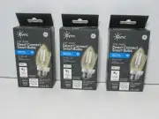 3 Pack GE CYNC Direct Connect Smart LED Light Bulb, Soft White 6409OB WIFI Alexa