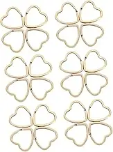 30pcs Heart Shaped Key Rings Durable DIY Pendant Supply for Crafts Convenient Split Rings for Keychains and Accessories for Personalization and Organization