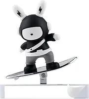 Car Decoration Skateboard Decoration, Car Screen Cartoon Skateboard | Floating Screen Center Console Sliding Car Decoration | Floating Screen Center Console Funny Skater Bunny Dashboard Charm