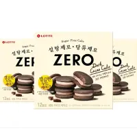 在飛比找蝦皮購物優惠-Lotte 樂天 Zero巧克力夾心蛋糕