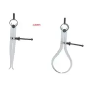 Spring Caliper Set 8" Outside & Inside Compass Silver Measuring Tools