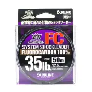 Sunline Fluorocarbon Leader Saltwater System Shock Leader 50m 35lb (9192)