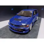 ENGUP 1 18 三菱藍瑟九代寬體改裝旅行汽車模型 EVO9 VARIES 藍色