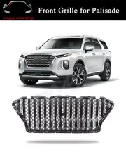 Front Grille Mesh Grill Vent Fits for Hyundai Palisade 2019-2022 Bar Trim