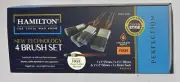 Hamilton Perfection Synthetic Clean Edge Paint Brush Set 4pc & FREE Sash Brush