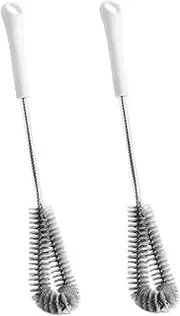 Water Bottle Brush, 2Pcs Bottle Scrubber, Bristle Brush with Handle, Kitchen Scrub Cleaning Brushes for Cup
