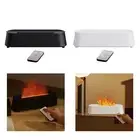 Flame Aroma Essential Oil Night Light Quiet Gift Air Humidifier for Gym Office