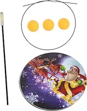 ibasenice Table Tennis Training Device Elastic Racket Durable Design for Fun for Adults Interactive Family Game Includes Base Paddles Balls