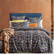 Renee Taylor 300 Thread Count Cotton Reversible Blackthorn Quilt Cover Set