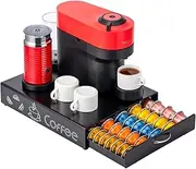 [FlagShip] for Nespresso Pod Holder Coffee Pod Drawer for Vertuo Pod Organizer Graffiti Style Large Capacity Fits All Size Vertuo Pods