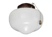 Emerson Schoolhouse Globe LED Ceiling Fan Light Fixture in Bronze Finish CFSLKPF