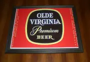 OLDE VIRGINIA PREMIUM BEER FRAMED COLOR AD PRINT - MOUNTAIN BREWING - ROANOKE VA