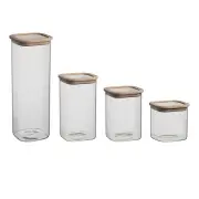 Ecology Store Set of 4 Square Canisters