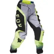Fox Racing 180 Lean Youth Pants, Grey/Black/Flo Yellow