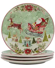 Certified International Joy of Christmas Dinner Plates (Set of 4)