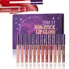 Roseflower 12 Colors Matte Liquid Lipstick Nude Set, Lip Glosses for Shiny & ...