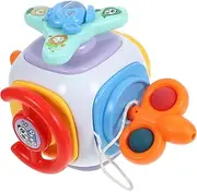 ERINGOGO Compact Boys and Girls Busy Cube Educational Travel Toy for Toddlers Realistic Airplane Busy Ball 1-3 Years