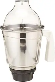 Preethi 1.5L Stainless Steel Large Jar for Eco Twin, Eco Plus, Nitro and Blue Leaf, 1.5-Liter