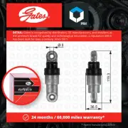 Aux Belt Vibration Damper fits BMW 740 E38 4.4 97 to 01 V-Ribbed Drive Gates New