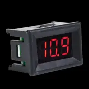 Digital Voltmeter 0.36inch Two Wire DC 2.4-30V LED Display Voltage Meter (Red)