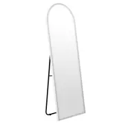 Metal Arch Full Length Standing White Metal Mirror Frame