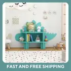 Dinosaur Kids Toy Book Shelf Storage Organizer w/ Anti-Toppling System Play Room