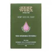 The Hemp Worx Rose, Geranium & Patchouli Soap 120g