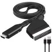 HDTV/DVD/Set-top Box/PS3/PAL/NTSC Scart To HDMI Converter Audio Video Adapter A