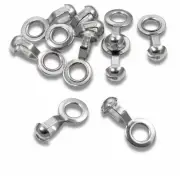 Durable Stainless Steel Loop Connectors for #10 Ball Chain - Heavy Duty 25-Pack