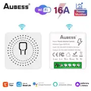 16A Mini Smart Switch Power Monitoring Support 2-way Control Tuya Smart Life Wit
