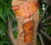 WESTERN DOUBLE HANDGUN HOLSTER RIG COWBOY HOLSTER GUN BELT SASS FAST SHIPPING