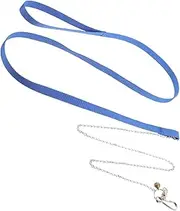 COLLBATH 2pcs Adjustable Turtle Training Leash Reptile Leash Ring for Pet Walking Soft Faux Leather Blue