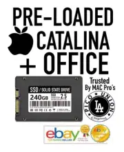 Apple 2.5 240GB SSD PRE-LOADED MacOS CATALINA + OFFICE MacBook