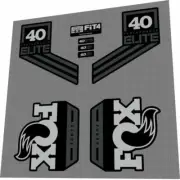 FOX Performance Elite (2017) 40 Fork Decal Set