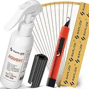 SAPLIZE Golf Grip Kits for Regripping Golf Clubs, Options Including 15 Golf Grip Tape Strips, Grip Solvent, Hook Blade & Rubber Vise Clamp