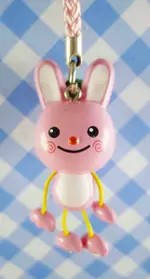 【震撼精品百貨】日本精品百貨-手機吊飾/鎖圈-粉兔系列-手機吊飾