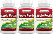 Best Naturals Apple Pectin 700 mg - Dietary Fiber - Intestinal Support - 120 Capsules (120 Count (Pack of 3))