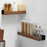 20-60cm Black Wall Shelf Decor Wall Mounted Shelves Hanging Shelf Storage Shelf