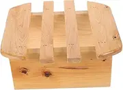 MERRYHAPY Portable Sauna Foot Bathing Stool Wooden Step Stool for Home and Spa Use